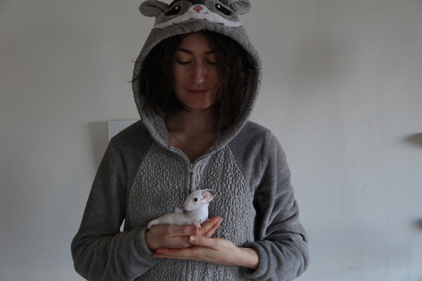 Fantastic planet alien lifeform figurine, imaginary Make boar animal doll polymer clay statue