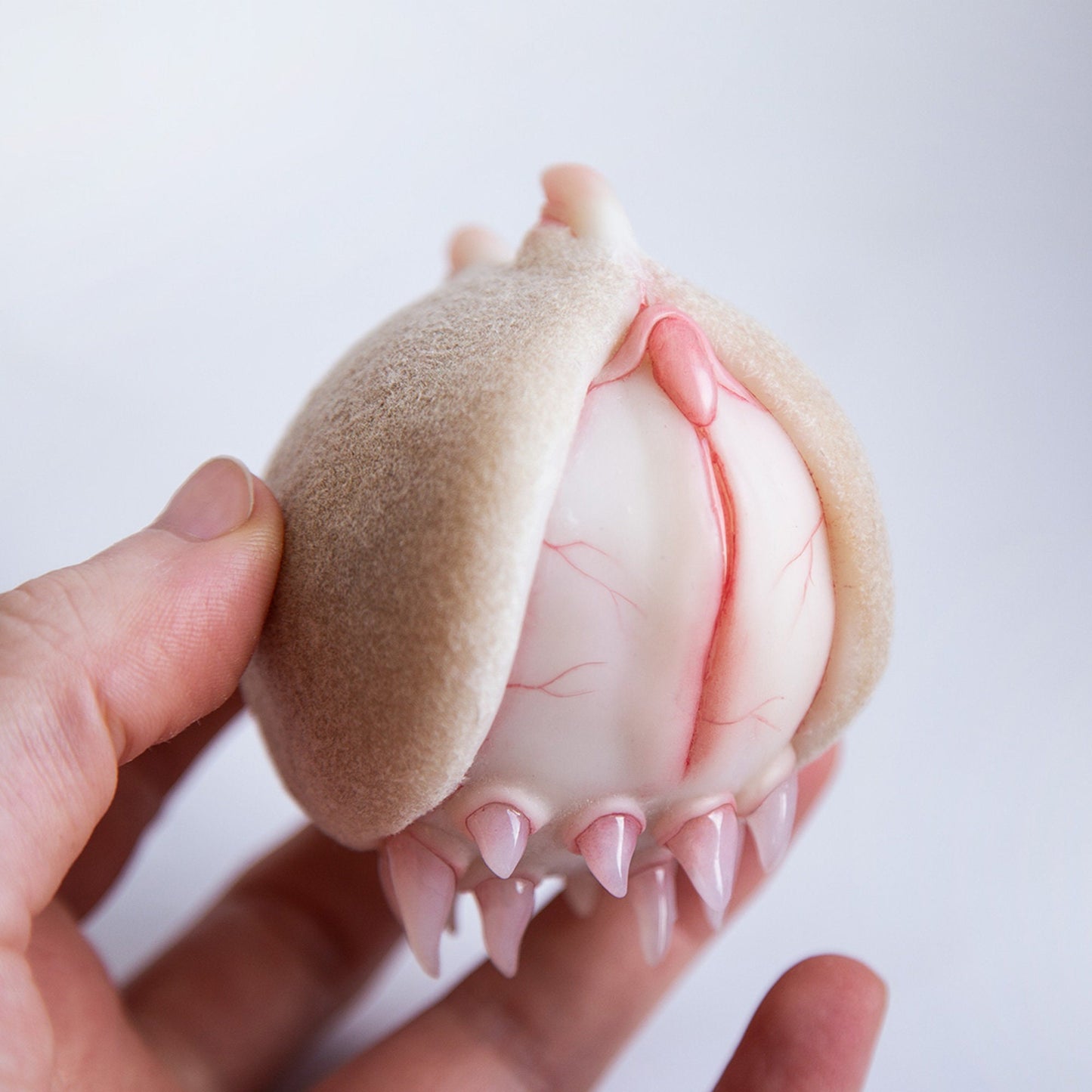 Vagina Dentata OOAK weird collectible figurine, oddy art sculpture, cute and strange art object