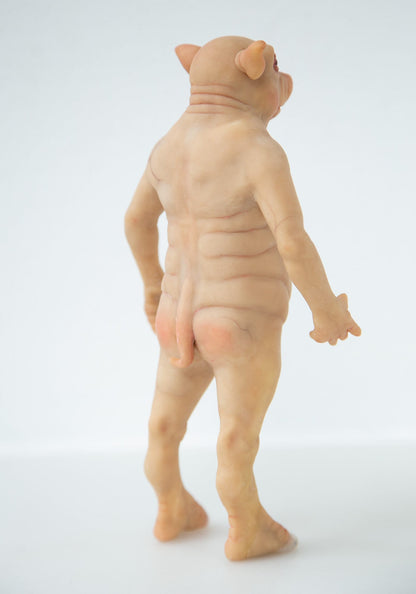 Northfield Pigman of Vermont! Pigman art doll creature, weird sculpture cute doll cryptid creature