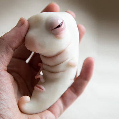 Cute baby Alien Embryo sculpture, polymer clay figurine, baby shower or gender reveal gift idea