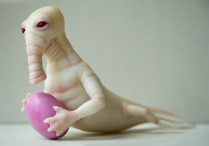 Hybrid seal elephant, weird fantastic animal, strange and unusual sea monster from another planet