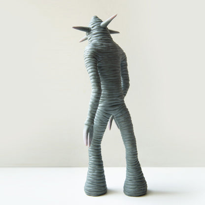 Pascagoula Alien of Mississippi. Weird alien sculpture statue, cryptid gift miniature art doll creature