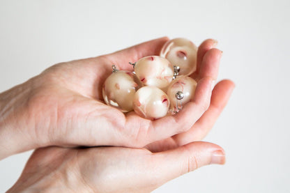 Dragon baby fetus embryo jewelry, Polymer clay epoxy resin pendant