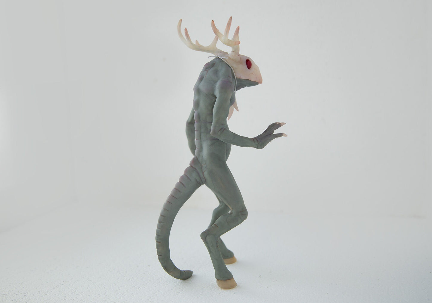 Wendigo cryptid monster from Minnesota! weird sculpture art doll of windigo cryptid creature, wendigo cryptozoology miniature art gift