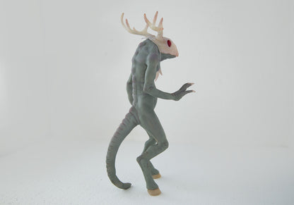 Wendigo cryptid monster from Minnesota! horror sculpture art doll of windigo cryptid creature