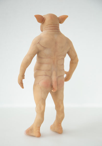 Northfield Pigman of Vermont! Pigman art doll creature, weird sculpture cute doll cryptid creature