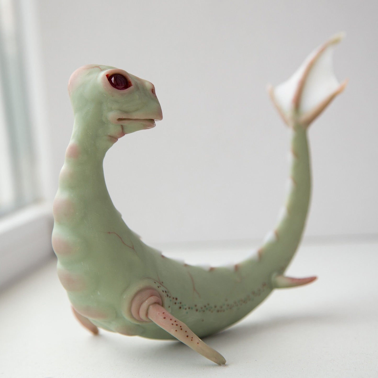 Altamaha-ha of Georgia state, creepy cute plesiosaur cryptid creature, sculpture cryptid gift miniature