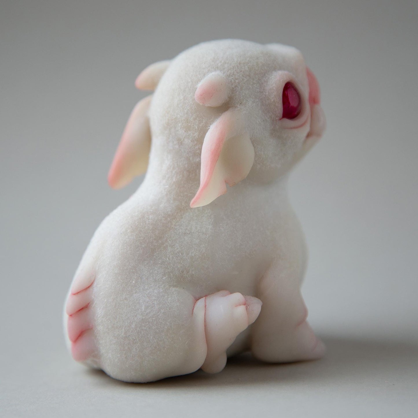 Cute alien doggy ooak baby doll,  pet miniature sculpture,  imaginary animal creature