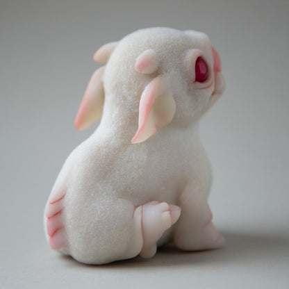 Cute alien doggy ooak baby doll,  pet miniature sculpture,  imaginary animal creature