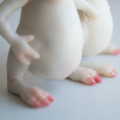 Alien goblin brothers sculpture, pair of cute and funny goblin miniature dolls, cute gift for brother