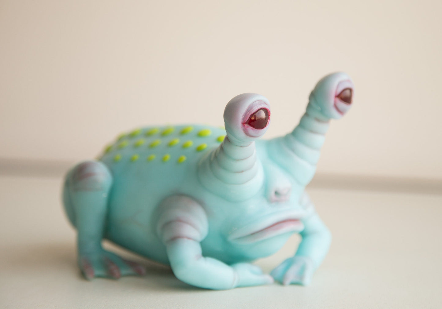 Strange frog and toad statue, sad ooak animal art doll Daniel Johnston frog, gay frog strange creature, ooak weird stuff sculpture character