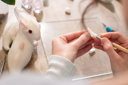 Fantastic planet alien lifeform figurine, imaginary Make boar animal doll polymer clay statue