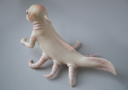 Alien deep sea creature, weird art doll creature of hybrid alien, fish and octopus, wise alien figurine sculpture