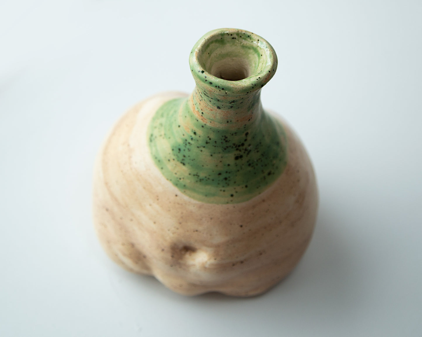 Woman torso form flower vase, rustic minimalistic home interior abstract decor