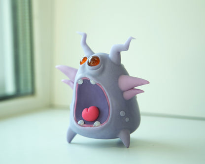 Cool Microbe - Germ character in cartoon anime style, weird and unusual creature art doll, peculiar creepy cute bacteria figurine