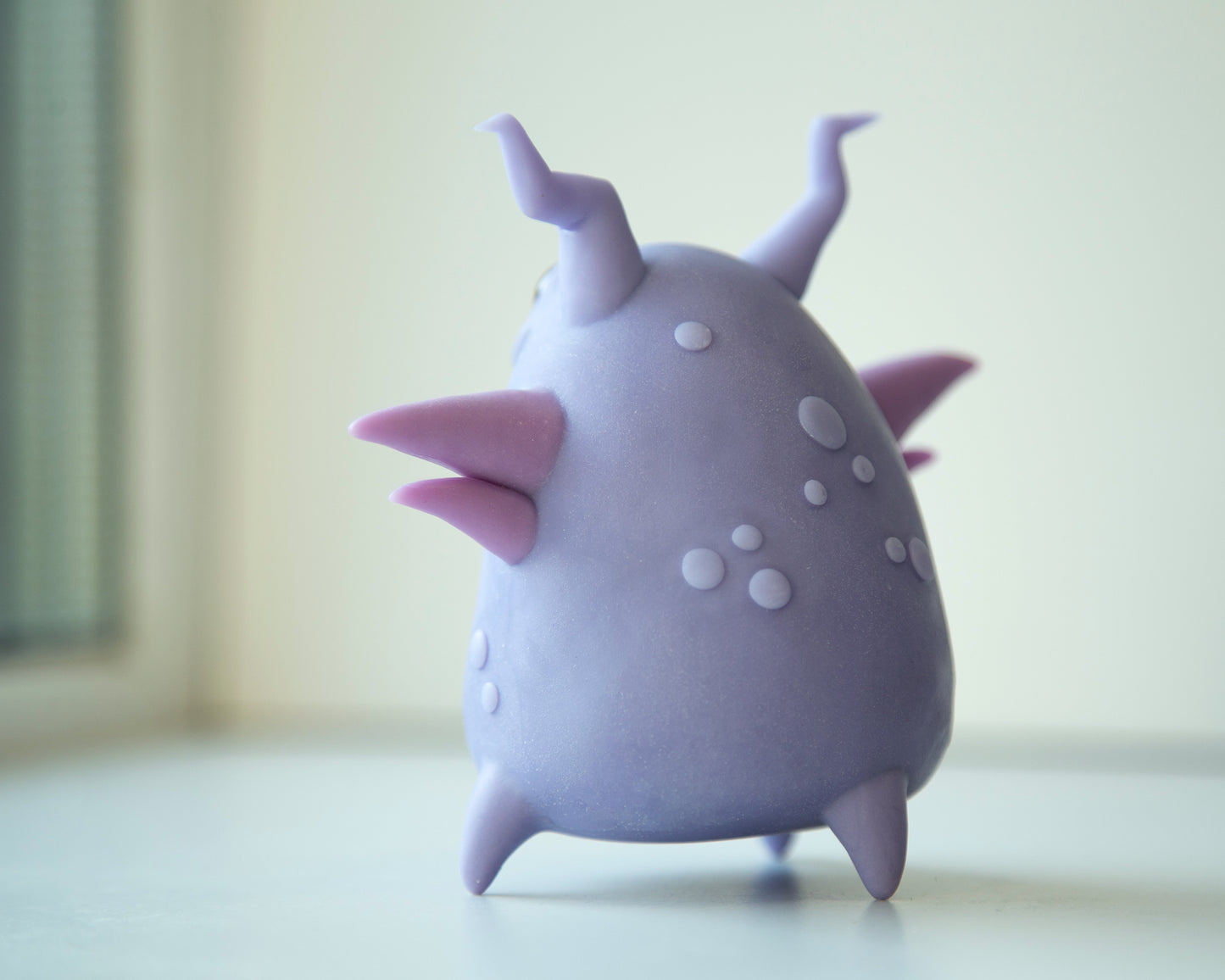 Cool Microbe - Germ character in cartoon anime style, weird and unusual creature art doll, peculiar creepy cute bacteria figurine