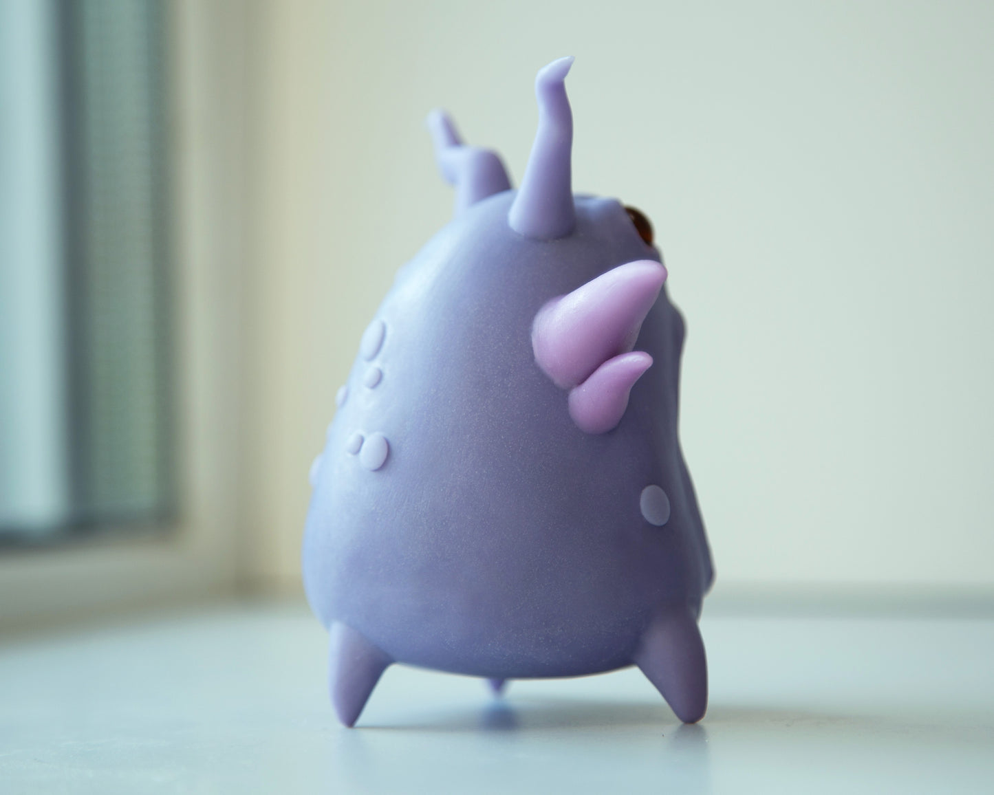 Cool Microbe - Germ character in cartoon anime style, weird and unusual creature art doll, peculiar creepy cute bacteria figurine