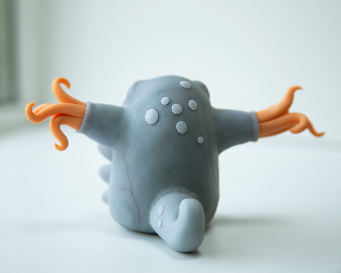 Creepy cute Germ - Bacteria figurine in anime style, cool original character and weird cartoon art doll creature