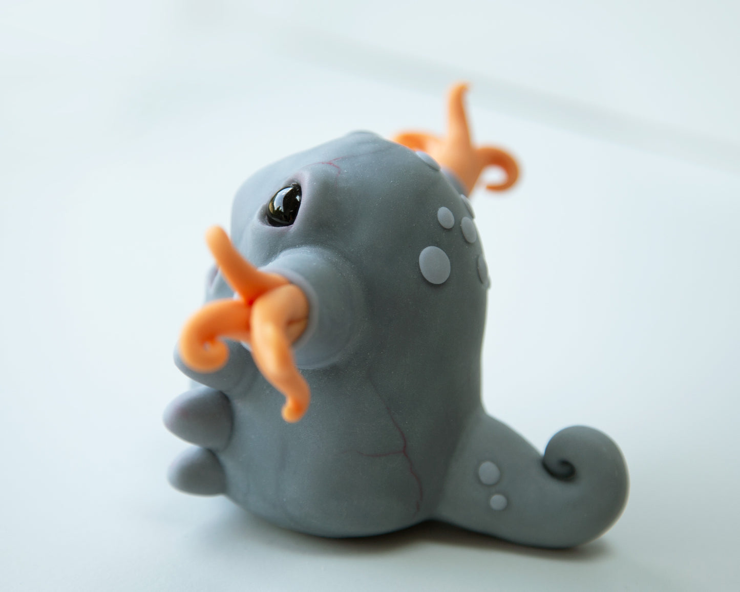 Creepy cute Germ - Bacteria figurine in anime style, cool original character and weird cartoon art doll creature