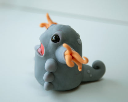 Creepy cute Germ - Bacteria figurine in anime style, cool original character and weird cartoon art doll creature