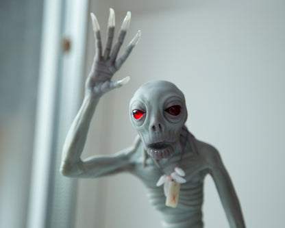 Skinwalker - Mythical creature from Navajo legends, polymer clay weird and creepy sculpture, horror art doll