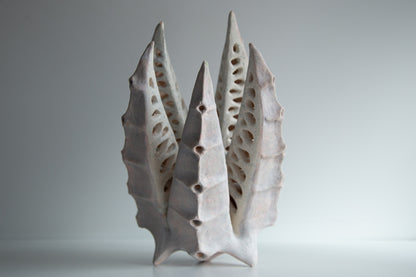 Alien Inspired Ceramic Lamp, Handmade Fantasy Decor, Stoneware Table Lamp