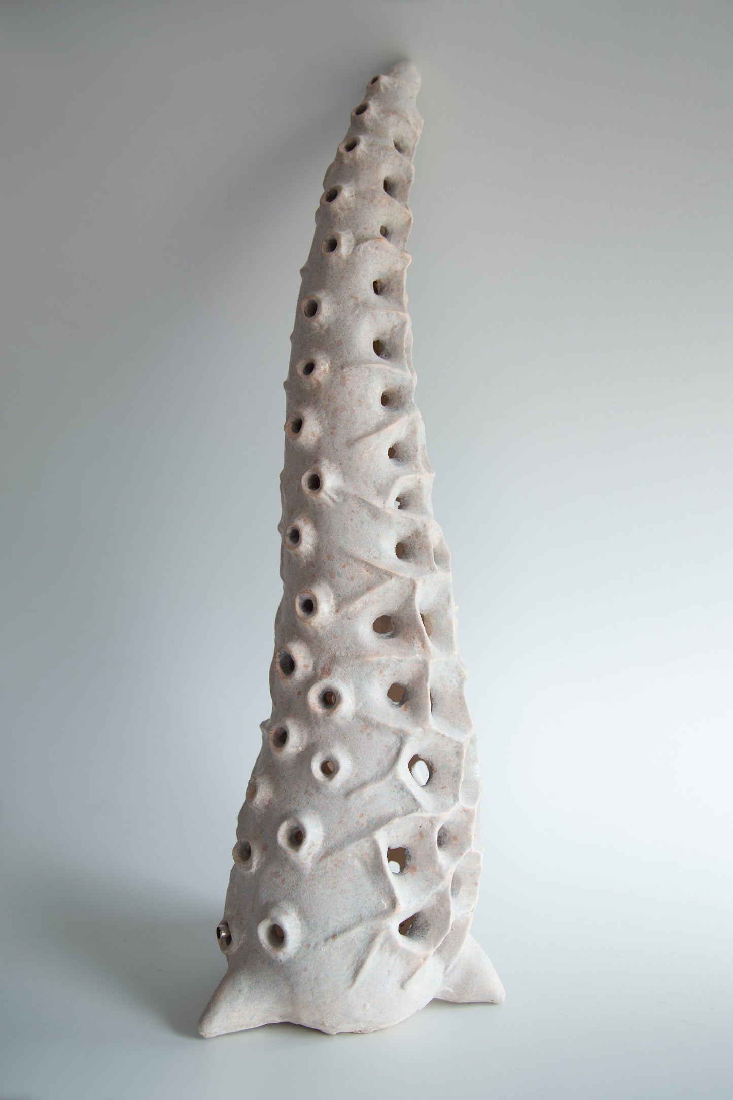 Organic Ceramic Floor Lamp – Biomorphic Sculptural LED Light