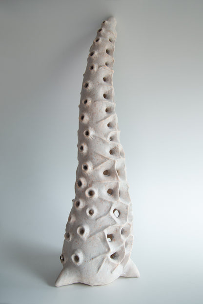 Organic Ceramic Floor Lamp – Biomorphic Sculptural LED Light