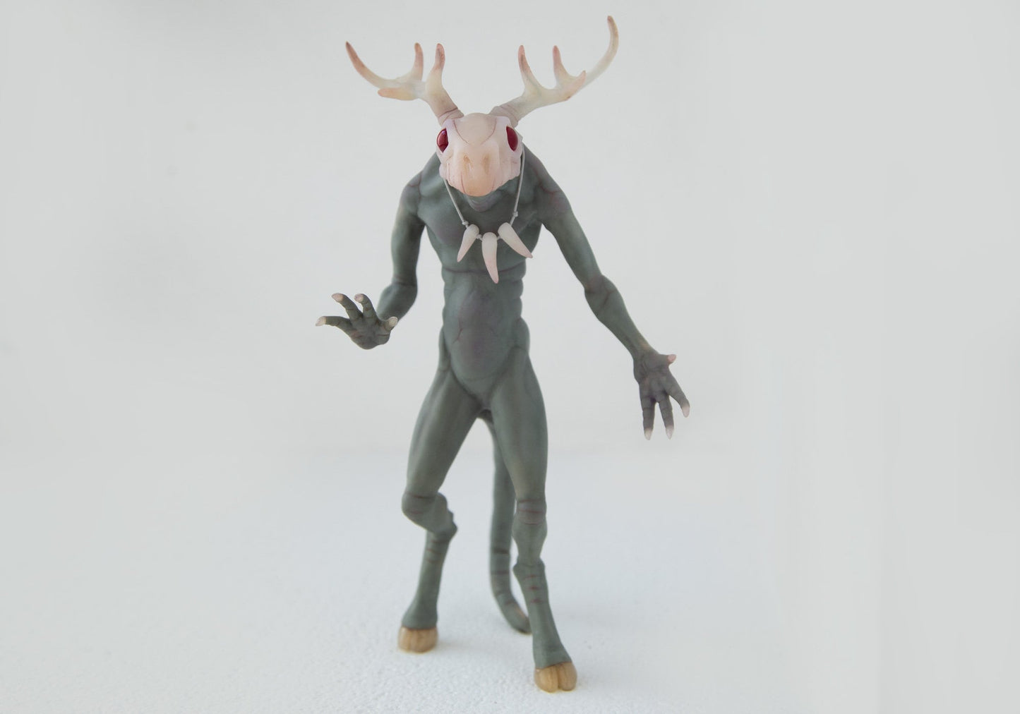 Wendigo cryptid monster from Minnesota! weird sculpture art doll of windigo cryptid creature, wendigo cryptozoology miniature art gift