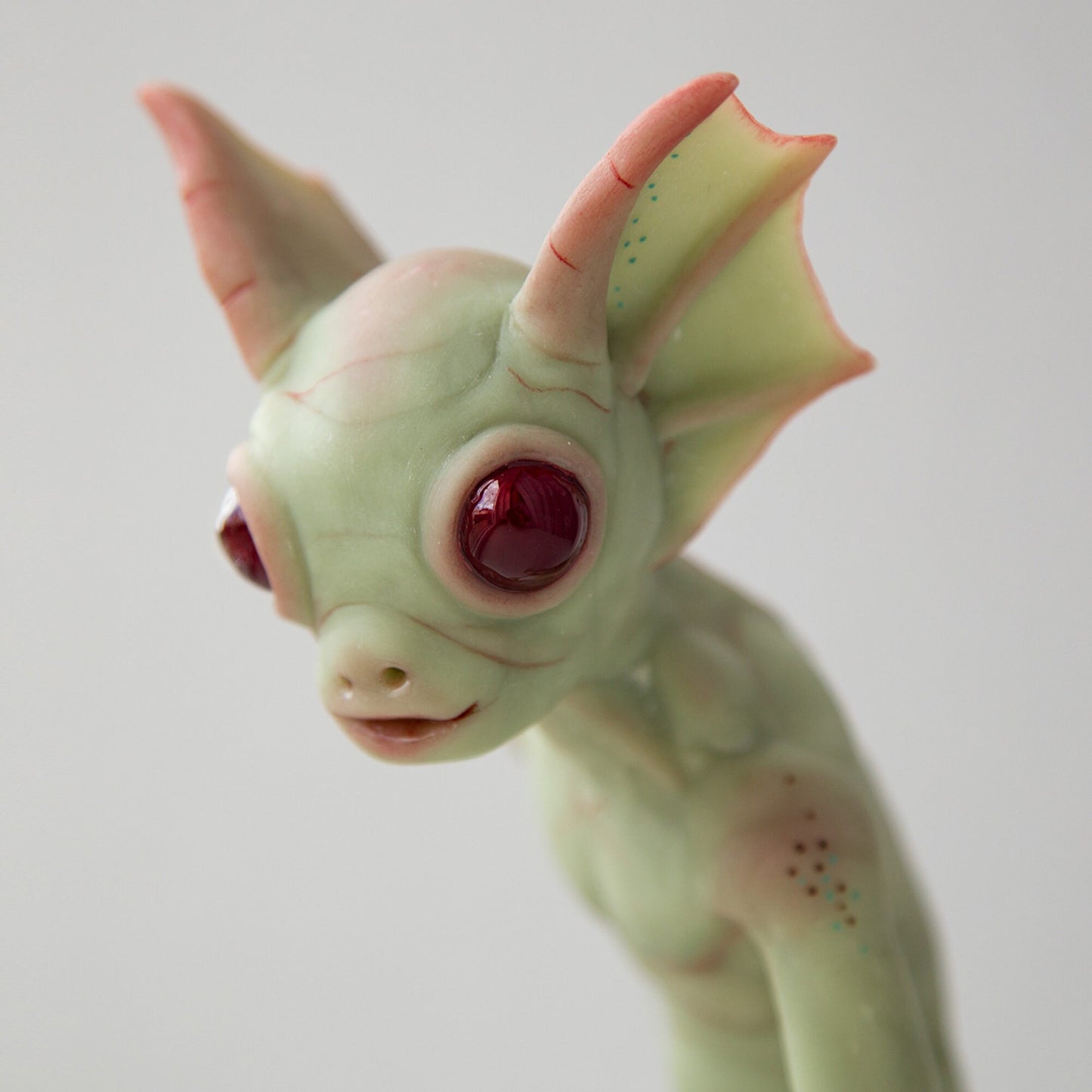 Hopkinsville Goblin of Kentucky, creepy cute weird green goblin doll, cryptid gift miniature