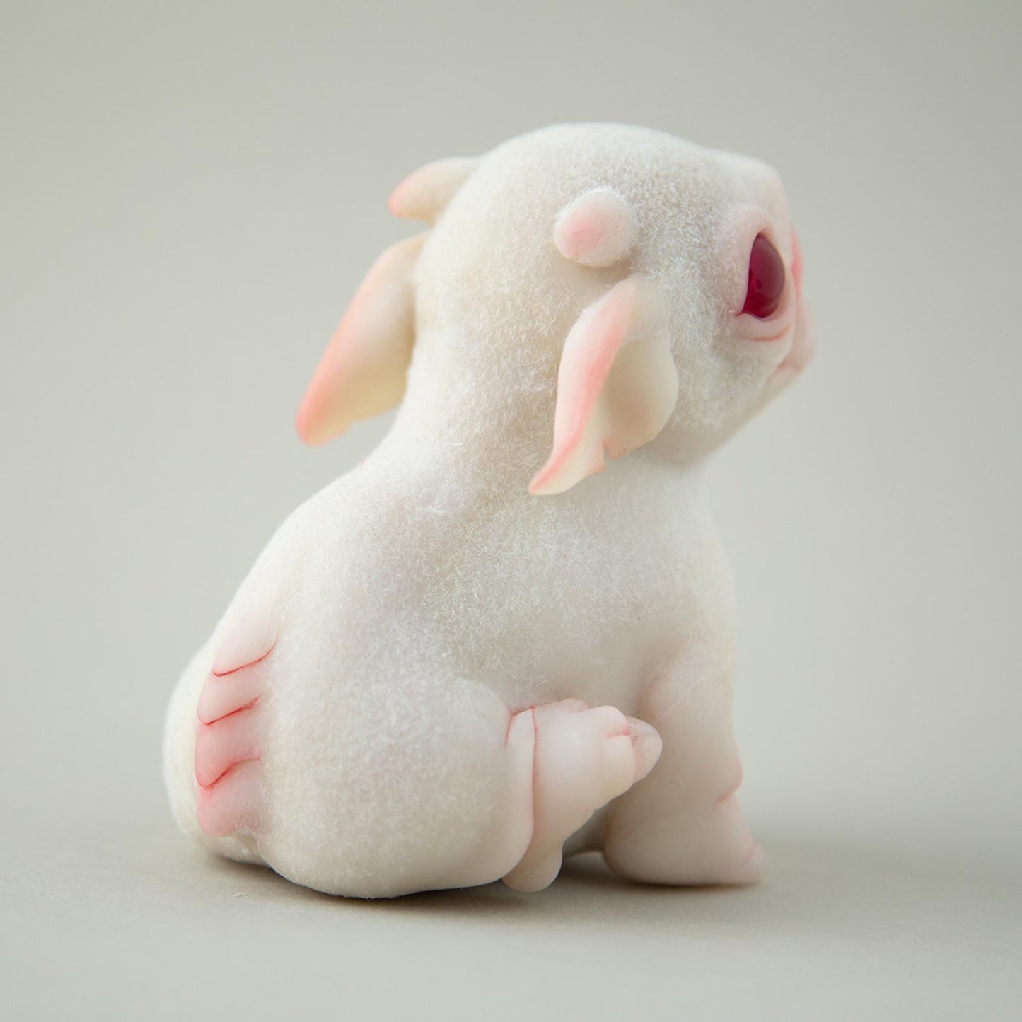 Cute alien doggy ooak baby doll,  pet miniature sculpture,  imaginary animal creature