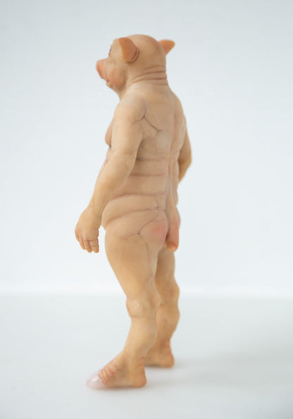 Northfield Pigman of Vermont! Pigman art doll creature, weird sculpture cute doll cryptid creature