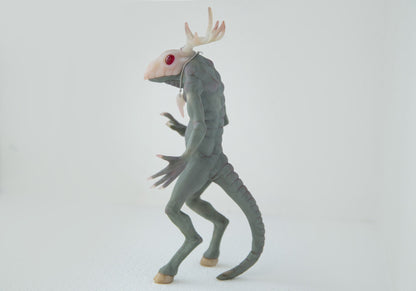 Wendigo cryptid monster from Minnesota! horror sculpture art doll of windigo cryptid creature