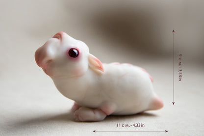 Baby alien guinea pig - hamster miniature, sculpture of alien mouse figurine doll