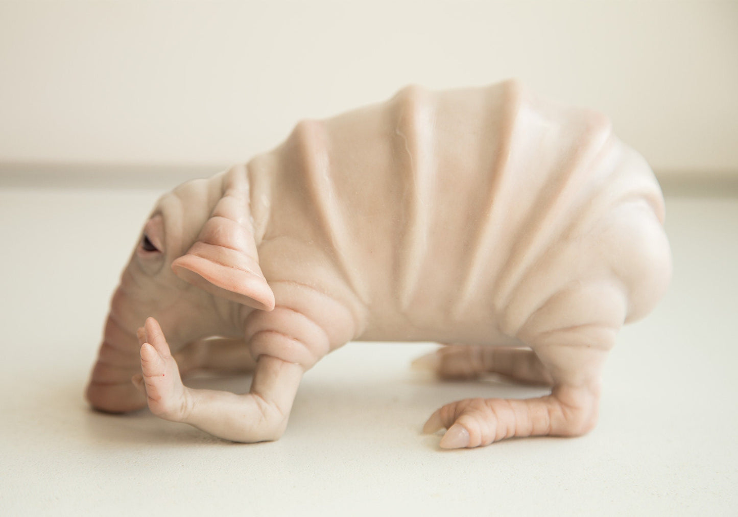 Sad Algae Eater - art doll creature with poop in complect, weird sculpture, creature art doll