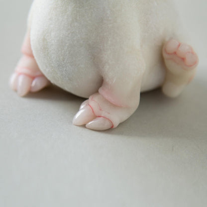 Cute alien doggy ooak baby doll,  pet miniature sculpture,  imaginary animal creature