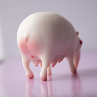 Fantasy Tapir pig mom figurine with twins baby tapir kids