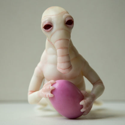 Hybrid seal elephant, weird fantastic animal, strange and unusual sea monster from another planet