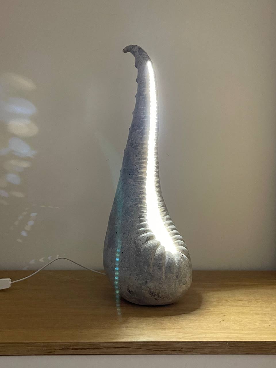 Organic Ceramic Floor Lamp – Handmade Sculptural LED Light for Wabi Sabi Interiors