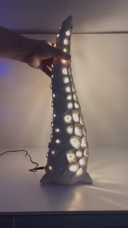 Organic Ceramic Floor Lamp – Biomorphic Sculptural LED Light